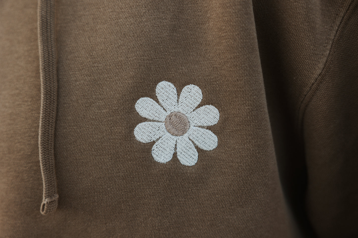 Embroidered Daisy Hoodie