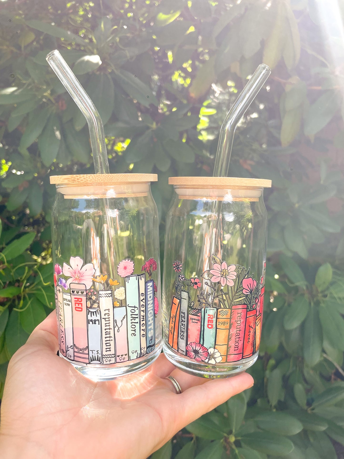 Taylor Swift Album Book Glass