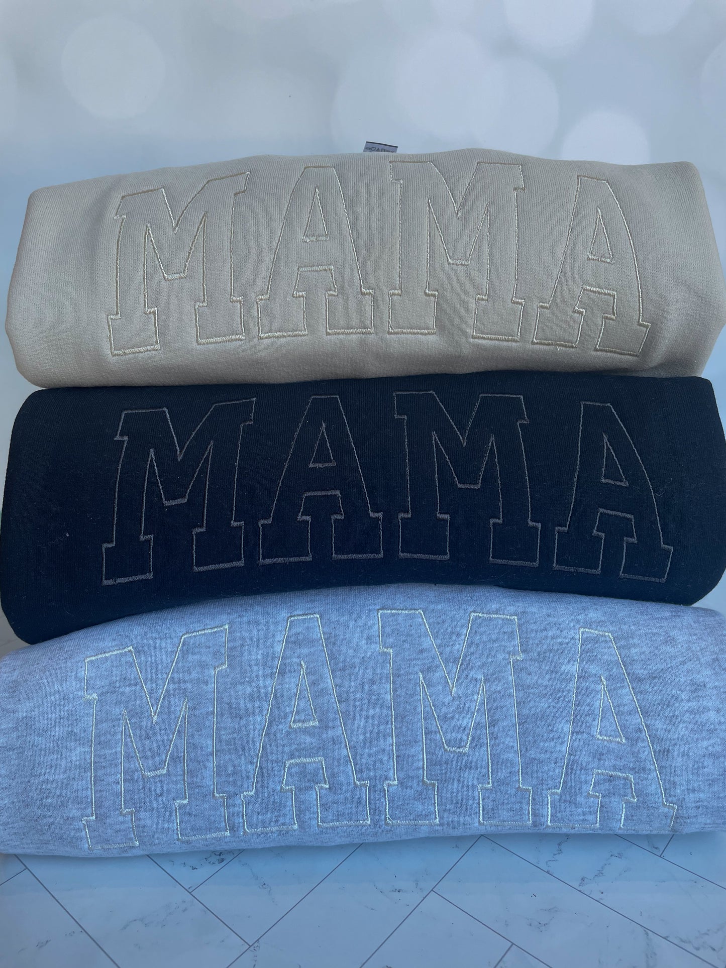 Embroidered MAMA Crewneck