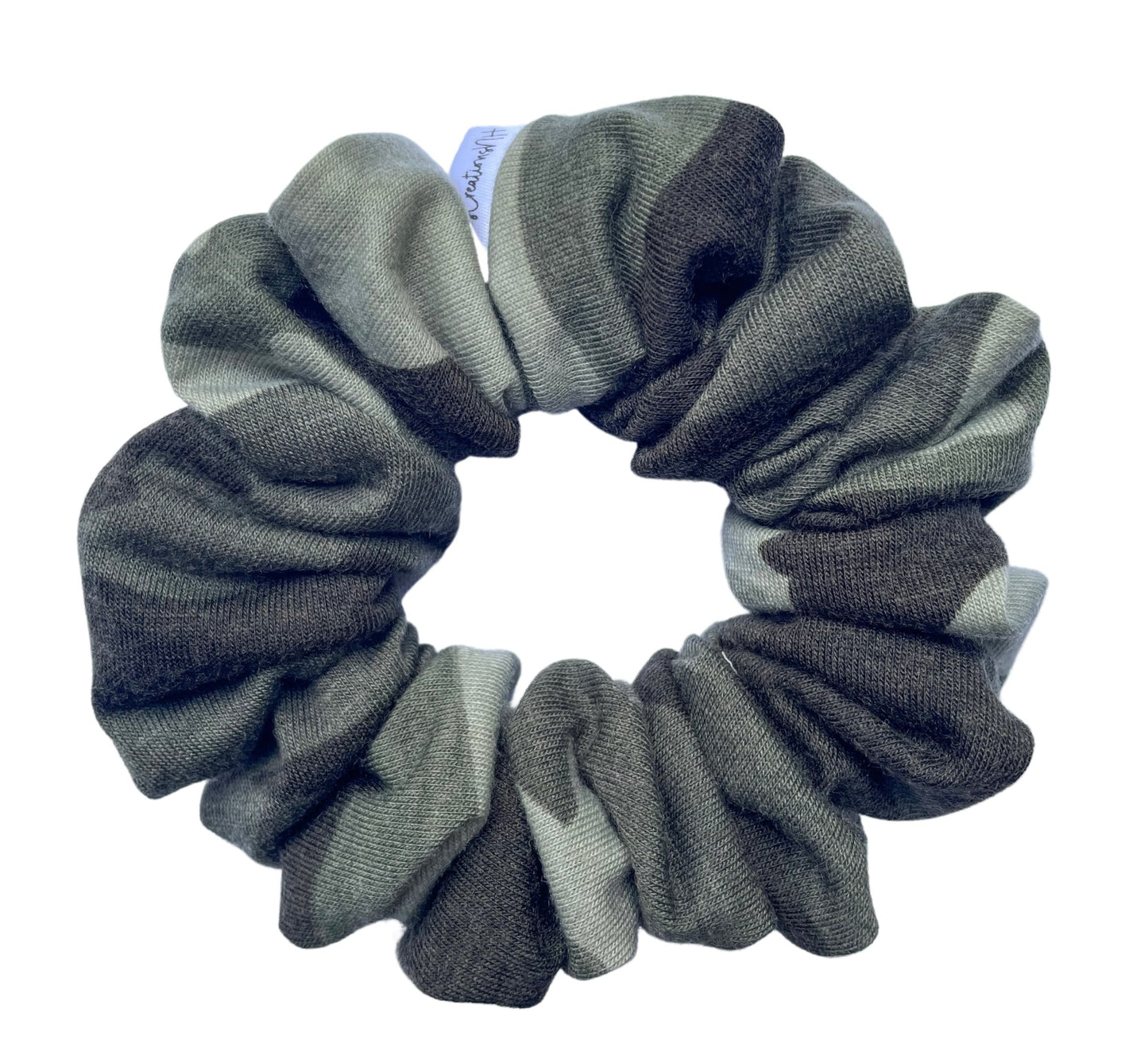 Jersey Knit Camo Scrunchie