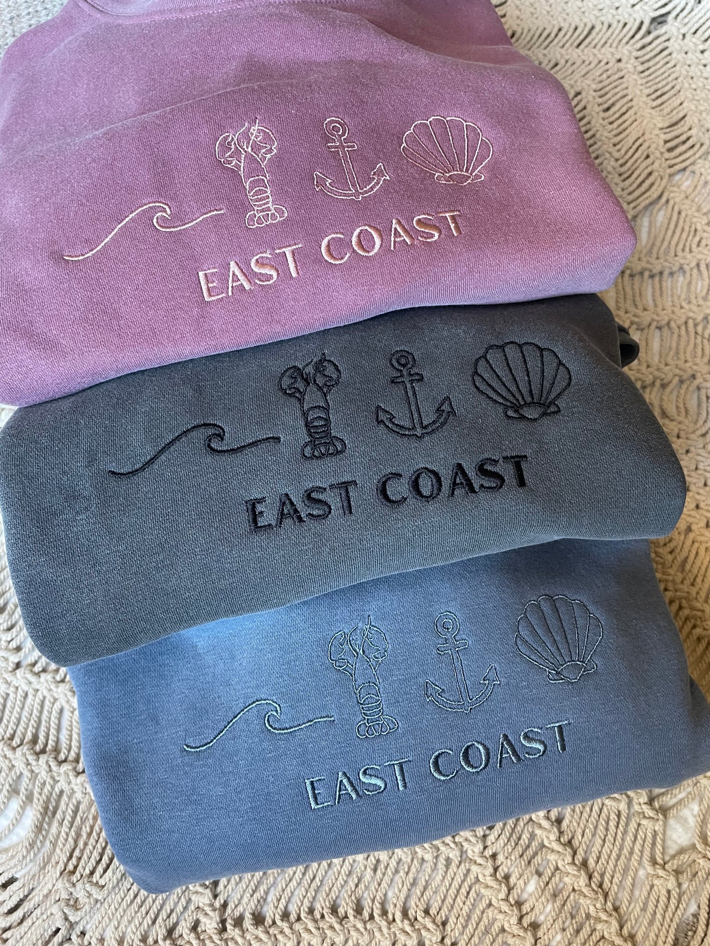 Embroidered East Coast Sweatshirt