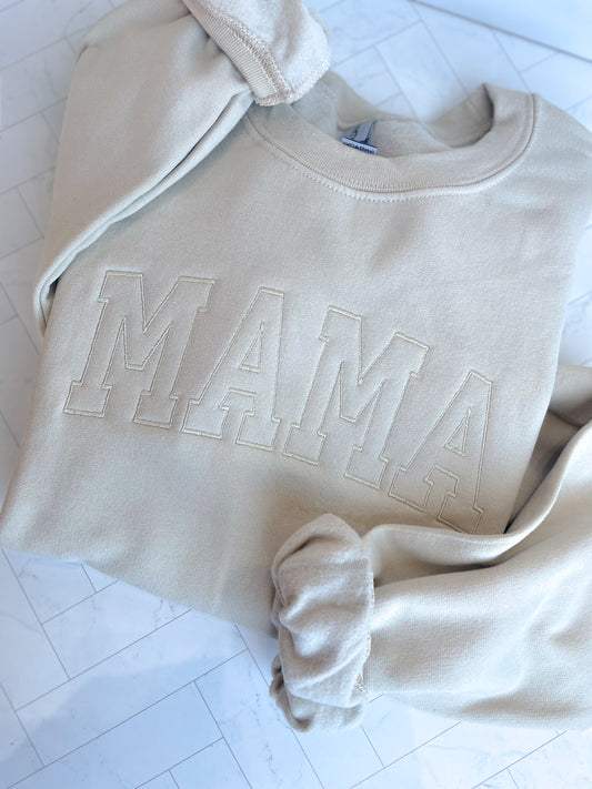 Embroidered MAMA Crewneck